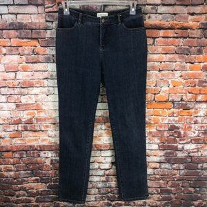 St. John Sport straight leg dark wash jeans sz 6
